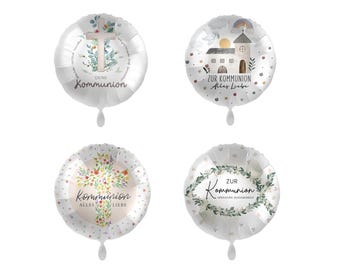 Kommunion, Communion Ballon Ø 43cm  Folienballons für Helium und Luftfüllung