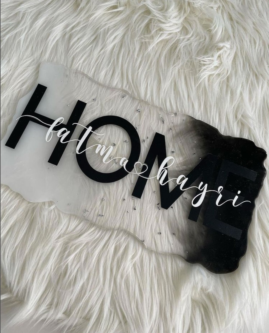 Plateau en Résine Personnalisé