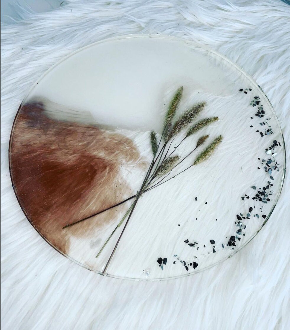 Plateau Rond en Résine