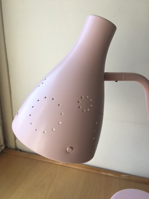 Ikea Sn ig Desk Lamp Light Pink Etsy UK