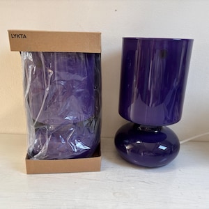 NEW Ikea Lykta table lamp, in original packaging, purple