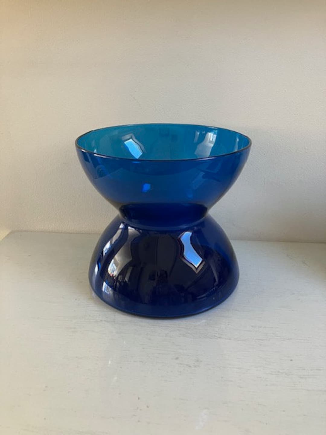 Ikea Diabolo Vase, Blue, Anne Nilsson, 1990 Etsy