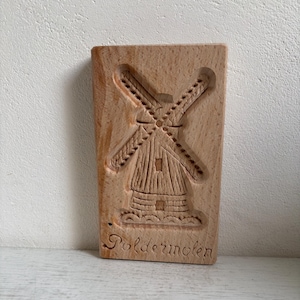 Speculaas plank made of untreated wood, mill