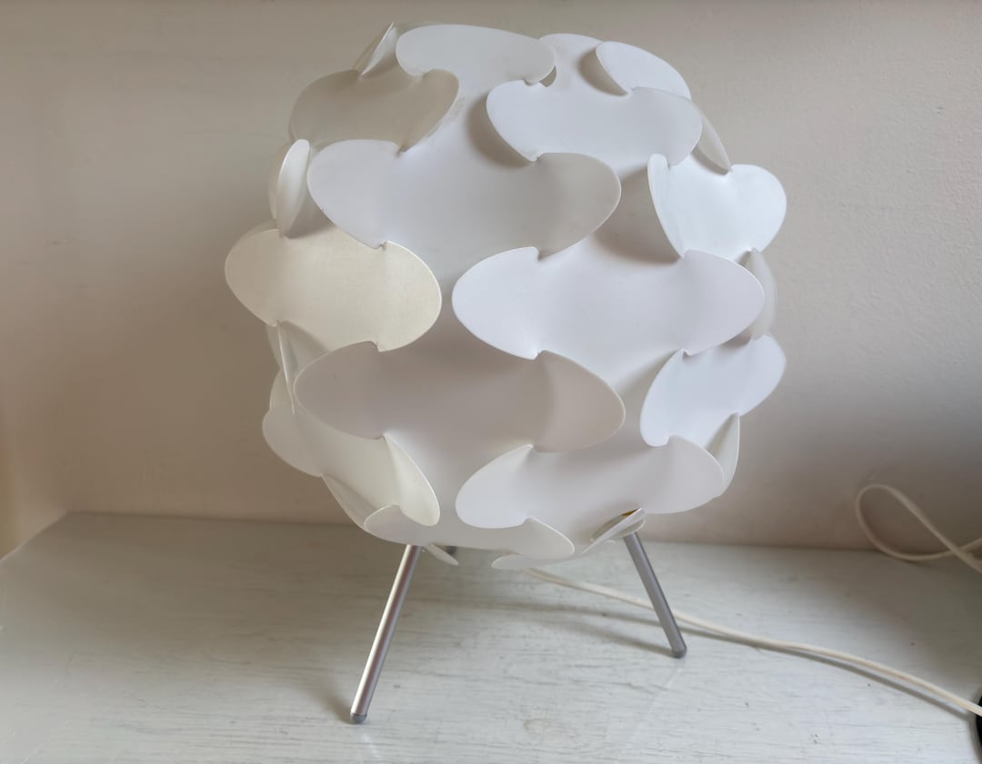 Ikea Fillsta Retro Table Lamp, White - Etsy