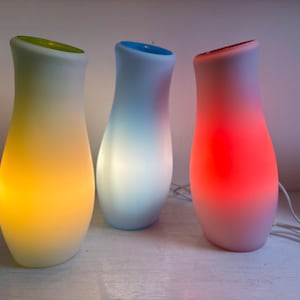 IKEA Mylonit、ガラステーブルランプレッド、グリーン、ブルー