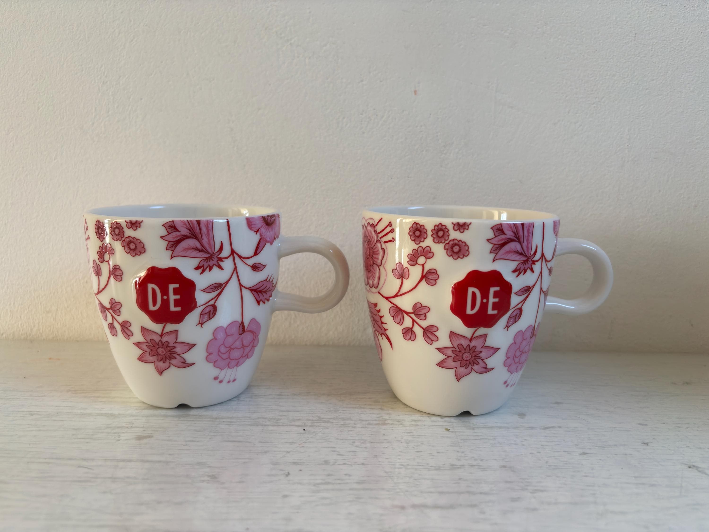 Set of Two Douwe Egberts Cappuccino Mugs, Hylper Heritage, - Etsy