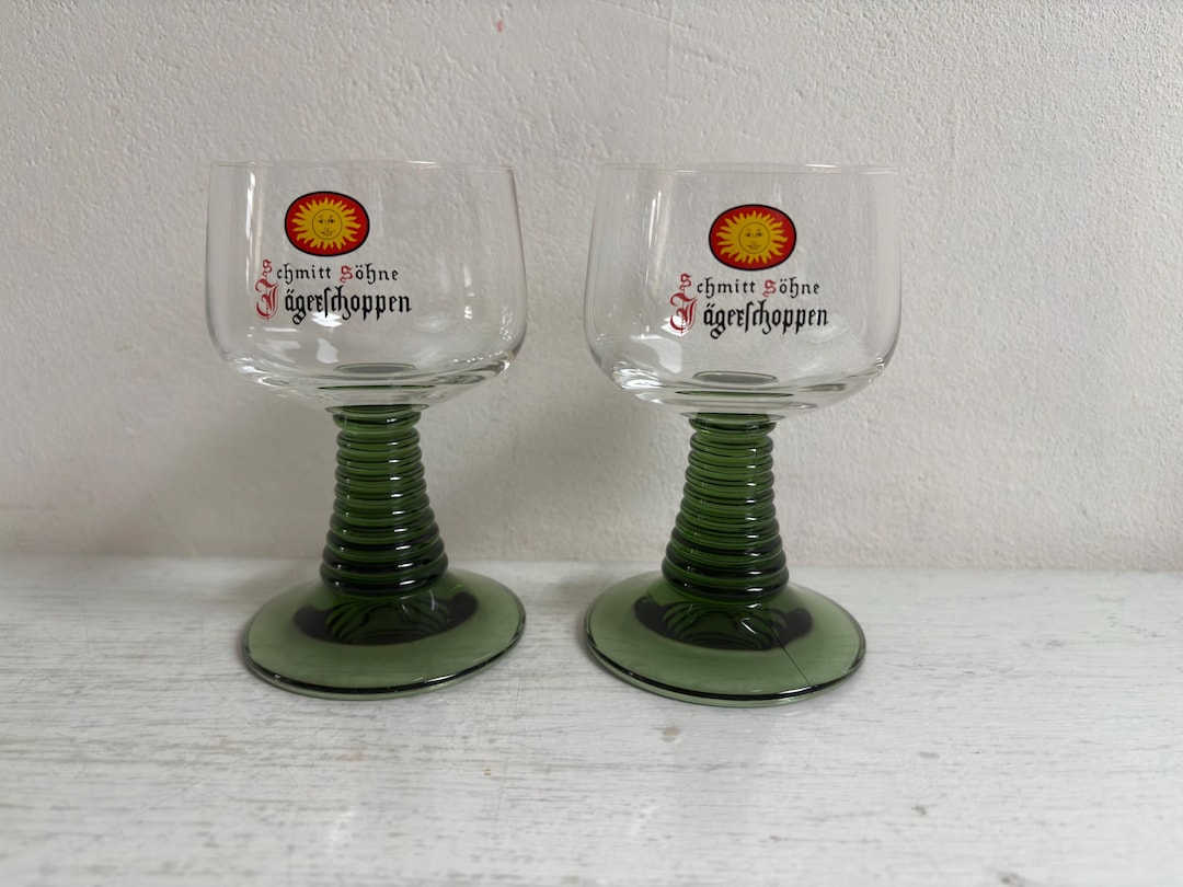 Set of Two Roemer Wine Glasses, 100 Ml - Etsy