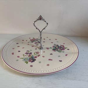 Serving dish, romantic decor, birds, flowers, Albert Heijn