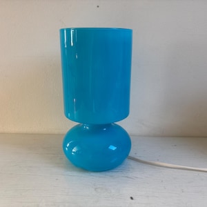 Ikea Lykta table lamp, blue