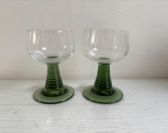 1920年代のドイツ製グリーンガラス製レーマーワイングラス | ドイツ製