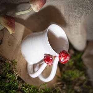 Mug champignons / tasse / céramique image 2