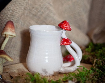 Mug champignons / tasse / céramique