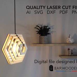 LAMPSHADE / Laser cut file / Instant download .ai .svg .dxf .pdf .png