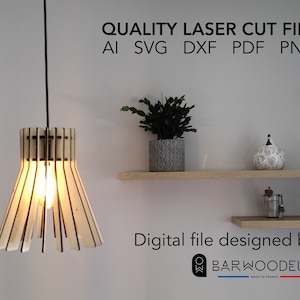 LAMPSHADE / Laser cut file / Instant download .ai .svg .dxf .pdf .png