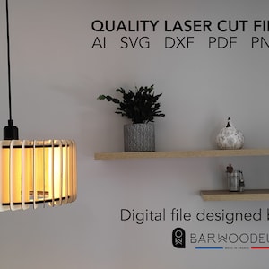 LAMPSHADE / Laser cut file / Instant download .ai .svg .dxf .pdf .png
