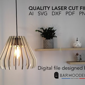 LAMPSHADE / Laser cut file / Instant download .ai .svg .dxf .pdf .png