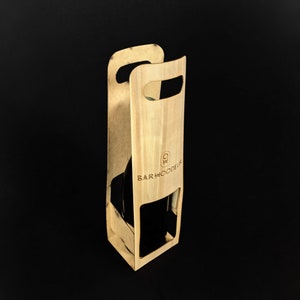 VALISETTE VIN en bois personnalisable | Pour 1, 2 ou 3 bouteilles |  Prix dégréssifs | Emballage en bois pour cadeau bouteille de vin