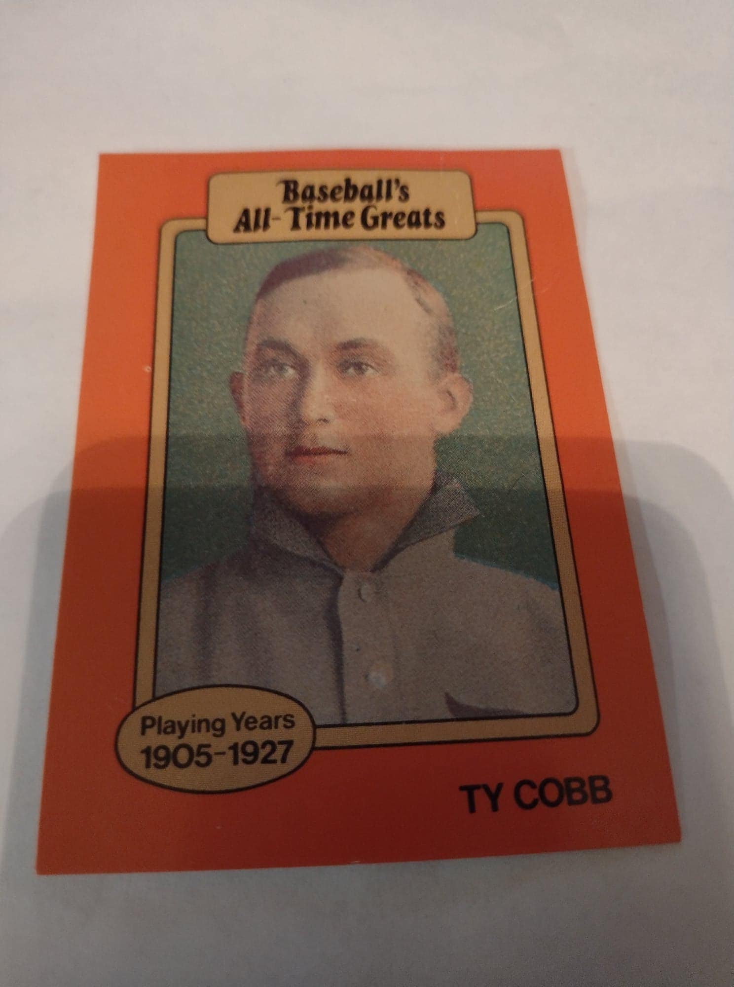 Ty Cobb 19051928 Baseballs All Time Greats Card Deals
