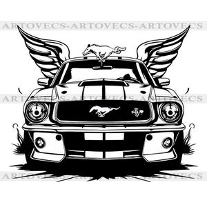 Car Digital Drawing, Car Vector Illustration, Car Drawing Art, Car Eps, Car Illustration SVG, Gifts For Him