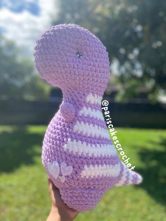 Purple dinosaur stuffed animal discount