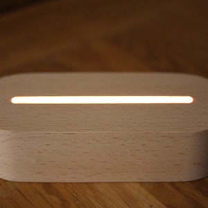 LED Gitarre als Deko oder Lampe, Holzsockel mit 10 verschiedenen Einstellungen Bild 4