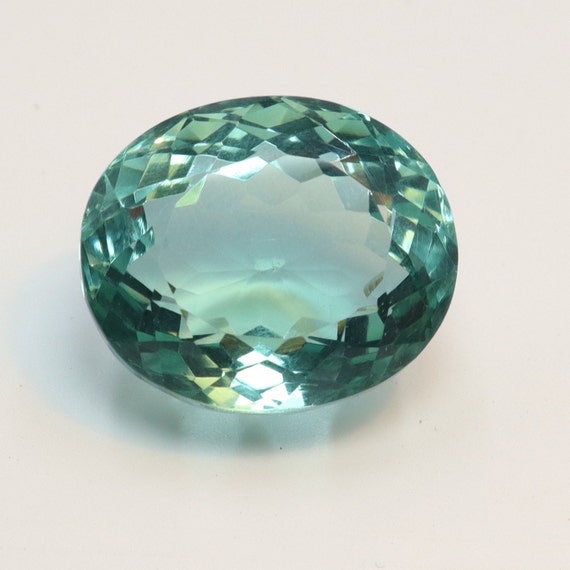 Green Aquamarine 12.50 Cts Oval Cut Brazil Loose Gemstone - Etsy