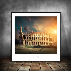 ROME 10 Italy Travel Prints Cities Series Landmarks City Black And White Color Photography Prints Poster Wall Art Decor Gift