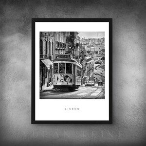 LISBON 2 Portugal Travel Prints Cities Series Landmarks City Black And White Photography Prints Poster Wall Art Decor Gift
