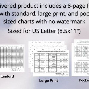 Prismacolor Premier 72-ct. Assorted Printable Swatch Chart - Etsy