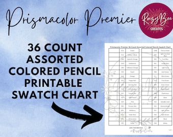 Prismacolor premier 36-Farben Swatch Chart (druckbare PDF)