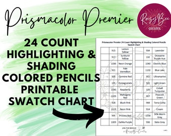 PrismacolorPremier 24-ct-Swatch-Chart (druckbare PDF-Datei)
