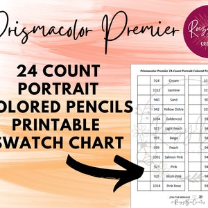 Prismacolor Premier 24-ct Portrait Swatch Chart (Printable)