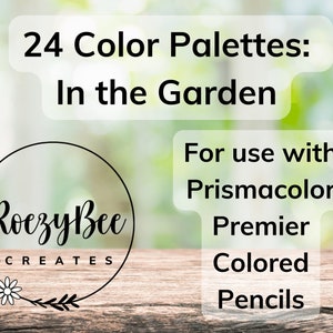 Garden Inspired Fillable Color Palettes Prismacolor Premier Colored Pencils, Spring Color Schemes, Adult Coloring, Design Ideas