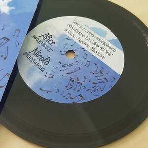 CUSTOM MIXTAPE Vinyl Record Two sided, Black & Clear, With your favourite songs and photo artwork image 5