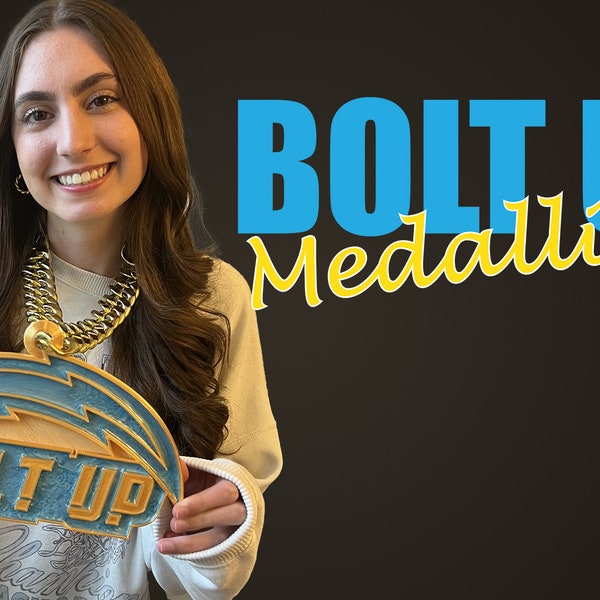 Chargers Bolt Up Medallion