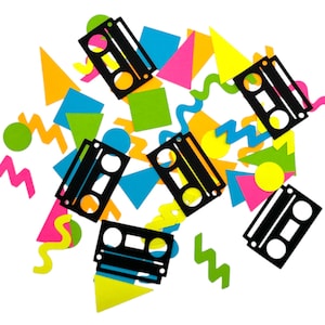 80s/90s CONFETTI, 90's Theme Birthday, 90's Theme Bachelorette Party, 80's Theme Party, Throwback Party Decor