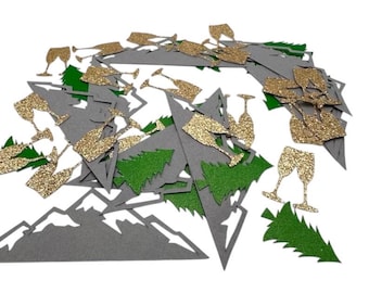 MOUNTAINS & MIMOSAS CONFETTI - Last Trail Before The Veil - Camp Bachelorette - Bachelorette Party - Girl's Trip - Bridal Shower