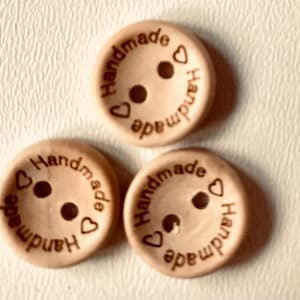 12 pieces children's buttons, buttons, 15 mm. Handmade. Baby buttons image 2
