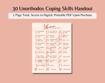 30 Unorthodox Coping Skills Handouts