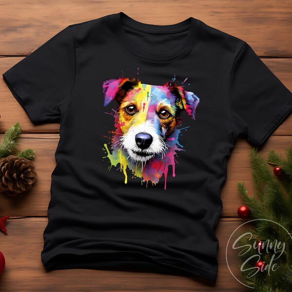 Jack Russell Terrier Unisex T-Shirt, Stylish Dog Lover Shirt in Bright Colors, Perfect for Casual Wear, Great Gift for Dog Enthusiasts
