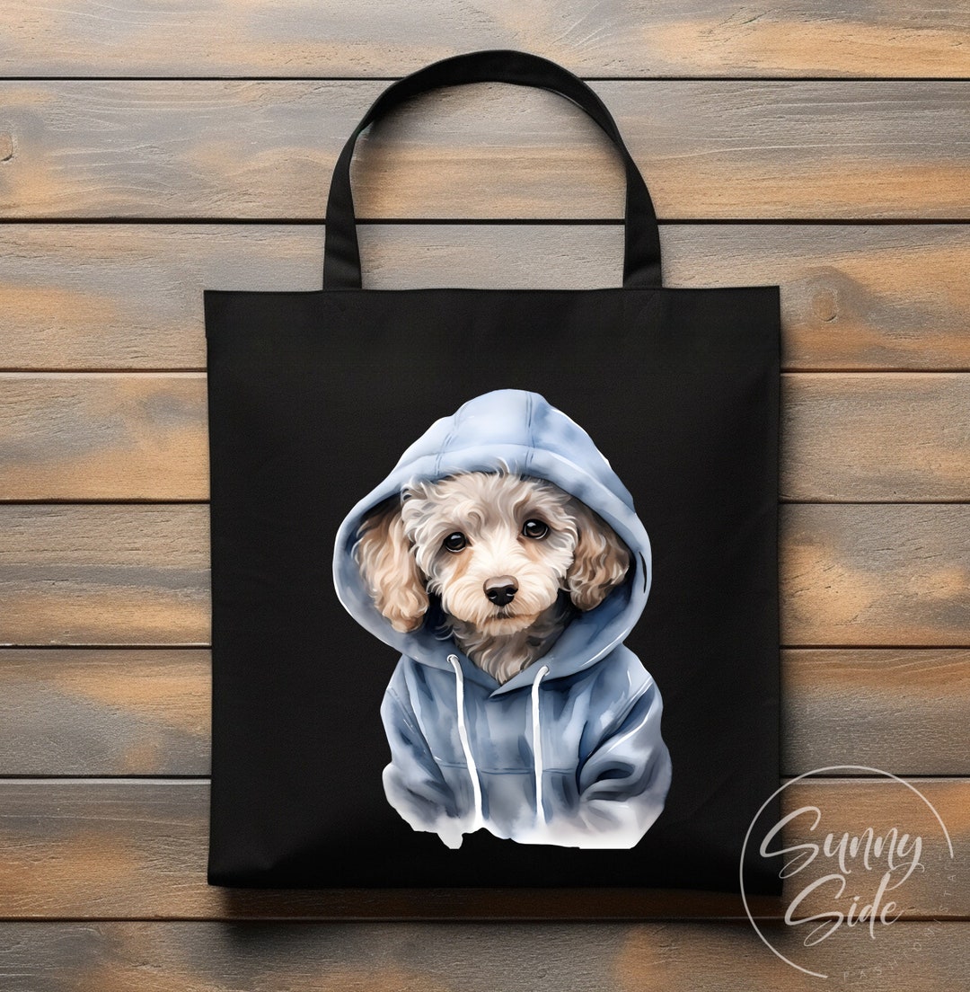 Adorable Toy Poodle Tote Bag, Dog Lover Gift, Reusable Dog Bag