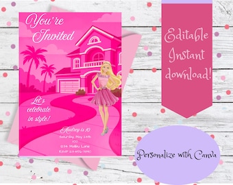 Girls Birthday Invitation