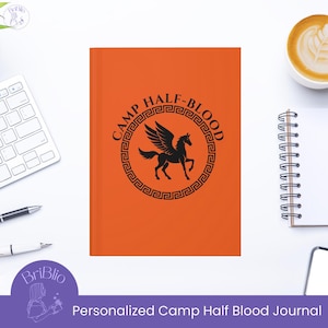 Percy Jackson Camp Half Blood Personalized Journal Notebook Quest Diary Cabin Gift Book Lovers Greek Mythology Customizable Demigod