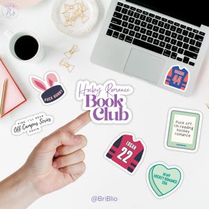 Off Campus Hockey Romance Sticker Bundle, Bookish Bundles Journal Kindle Laptop Stickers for Smut Book Lovers PNG SVG image 6