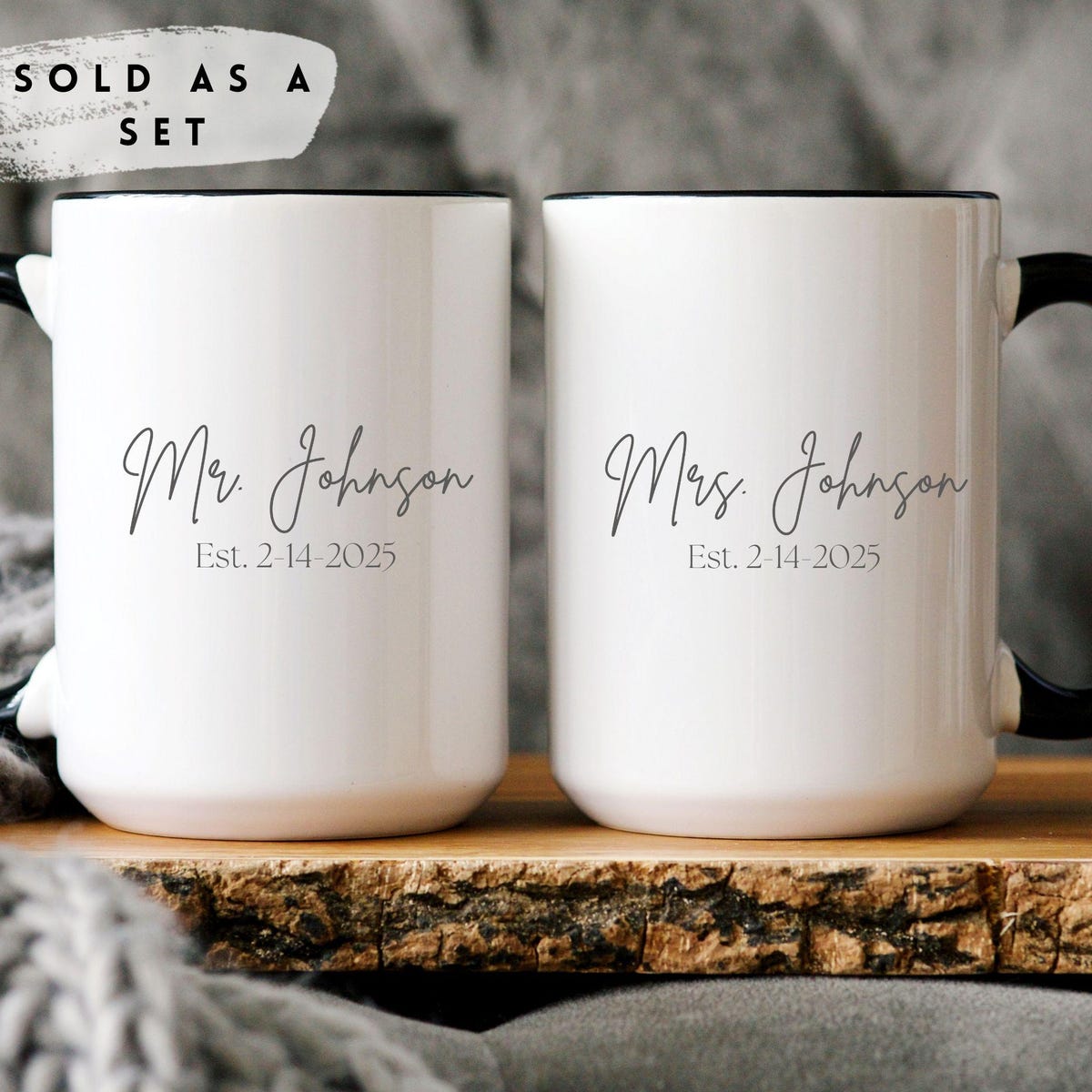 Mr. and Mrs. Mug Set