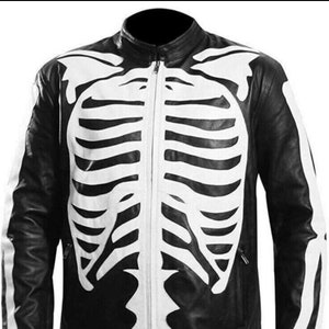 Halloween Special Exlusively Desgined White Bones Skeleton Leather ...