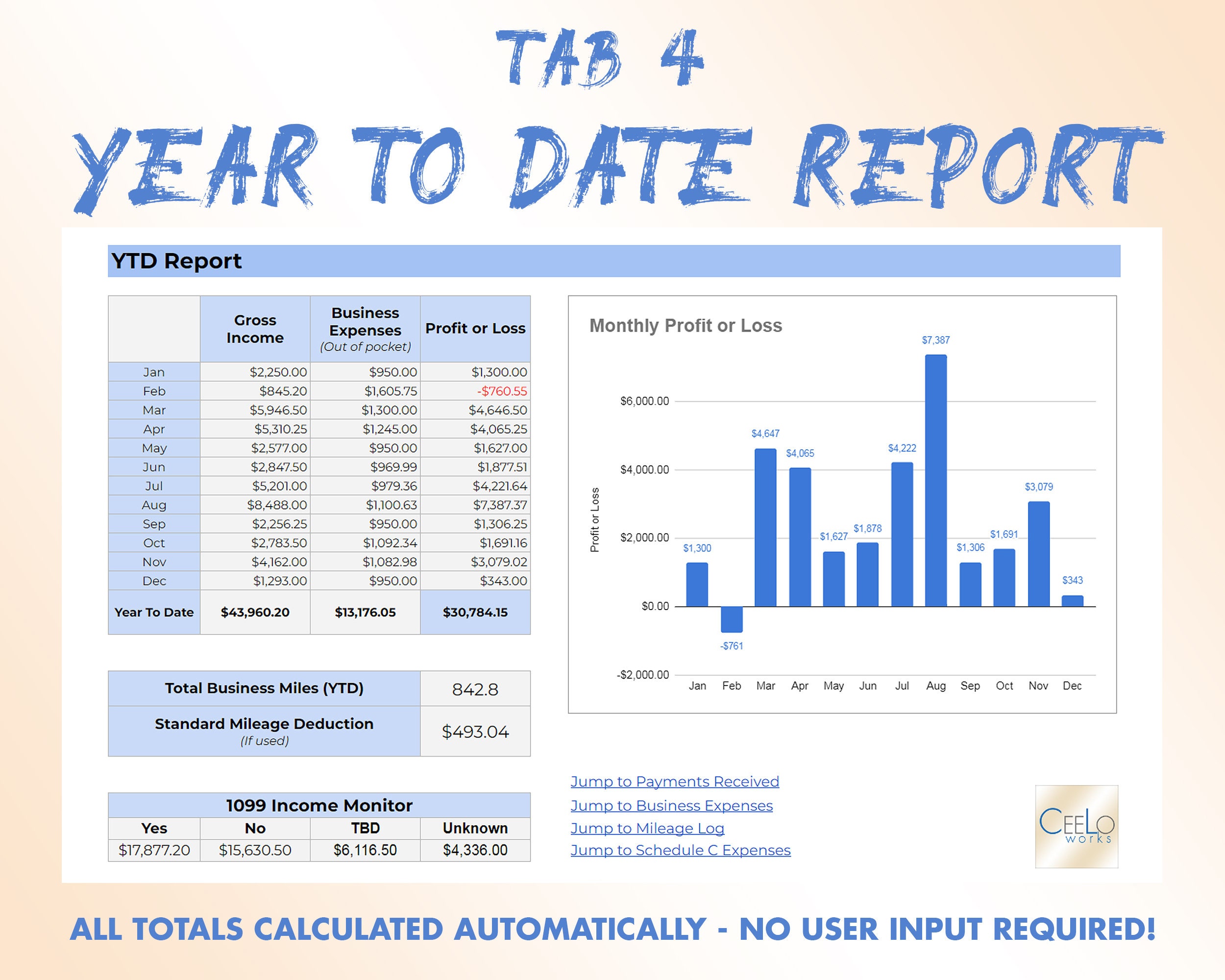 Simple Freelance Bookkeeping 2024 Spreadsheet | Google Sheets Template ...