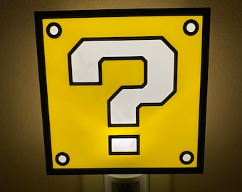 Mario Mystery Box “?” Block Automatic Light Sensing Night Light