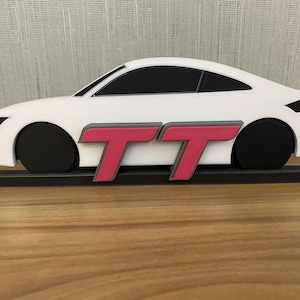 Audi TT Desktop Stand Model Figurine