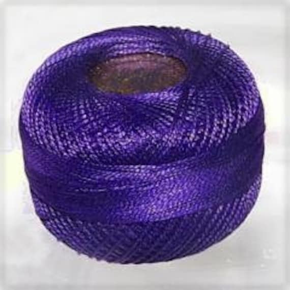 Perle Cotton: 2720 Very Dark Lavender Perle Cotton: 2720 Very Dark Lavender